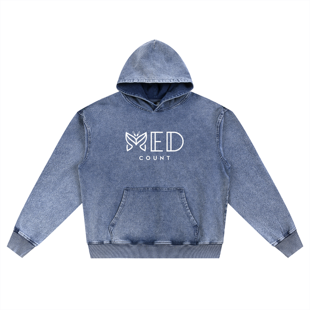 MED Count Snow washed Hoodie